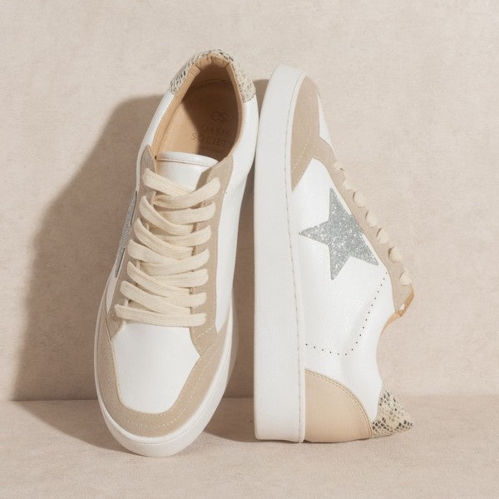 Irene Neutral Star Sneakers